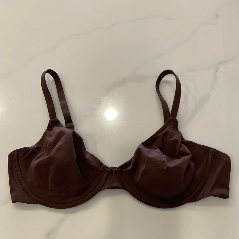 SKIMS Chocolate Brown Bra